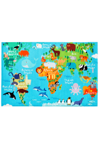 Detský koberec Torino Kids world map