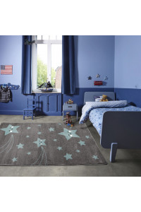 Detský koberec Playtime 0610A modrý