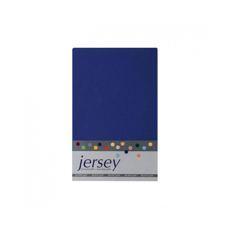 Prestieradlo 180x200 Jersey 56 tmavo-modrá