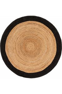 Kusový koberec Jutta kruh 6546 hnedočierny