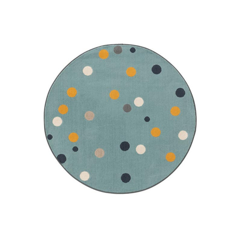 Kusový koberec Juno kruh 6819 viacfarebný-modrý