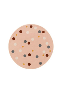 Kusový koberec Juno kruh 6819 viacfarebný-ružový