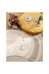 Kusový koberec Carlo 6337 krémovo-hnedý
