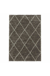 Kusový koberec Alvor Shaggy 3401 hnedý