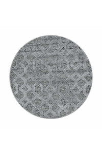 Kusový koberec Pisa kruh 4702 sivý