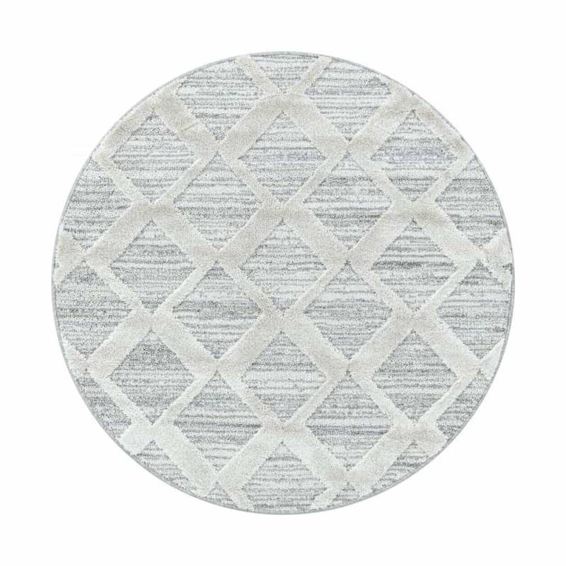 Kusový koberec Pisa kruh 4703 sivá