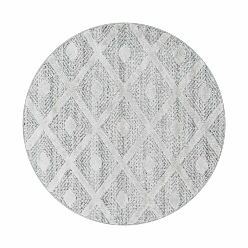 Kusový koberec Pisa kruh 4707 sivá