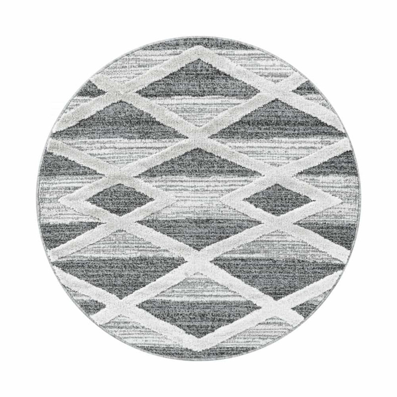 Kusový koberec Pisa kruh 4709 sivá