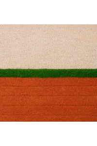 Vlnený kusový koberec Rhythm 98 003 béžovo-tehlový