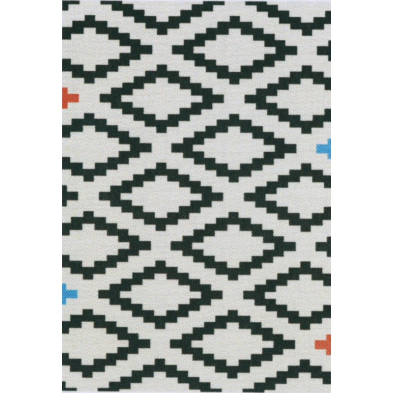 Bielo-čierny koberec Tulsa 19318 836